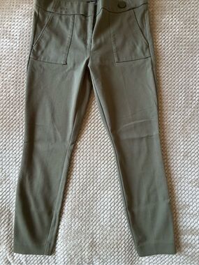 LOFT Marissa Skinny Olive Stretch Ankle Pants